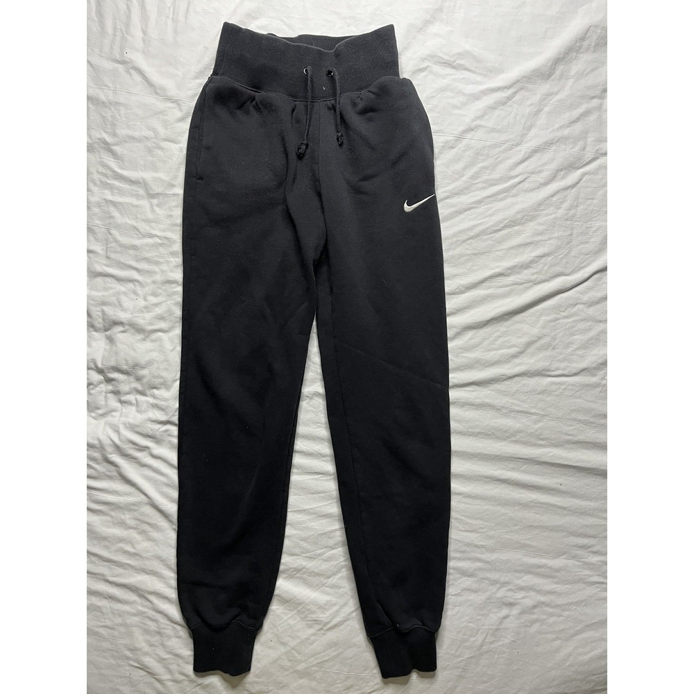 Nike Phoenix Fleece High Waisted Joggers Pants Womens 2XS XXS Black DQ5688-010